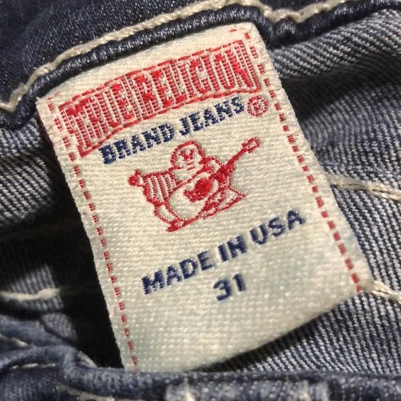 AUTHENTIC TRUE RELIGION JULIE SKINNY JEANS 31x29 MADE IN USA πΊπΈ - Picture 4 of 13
